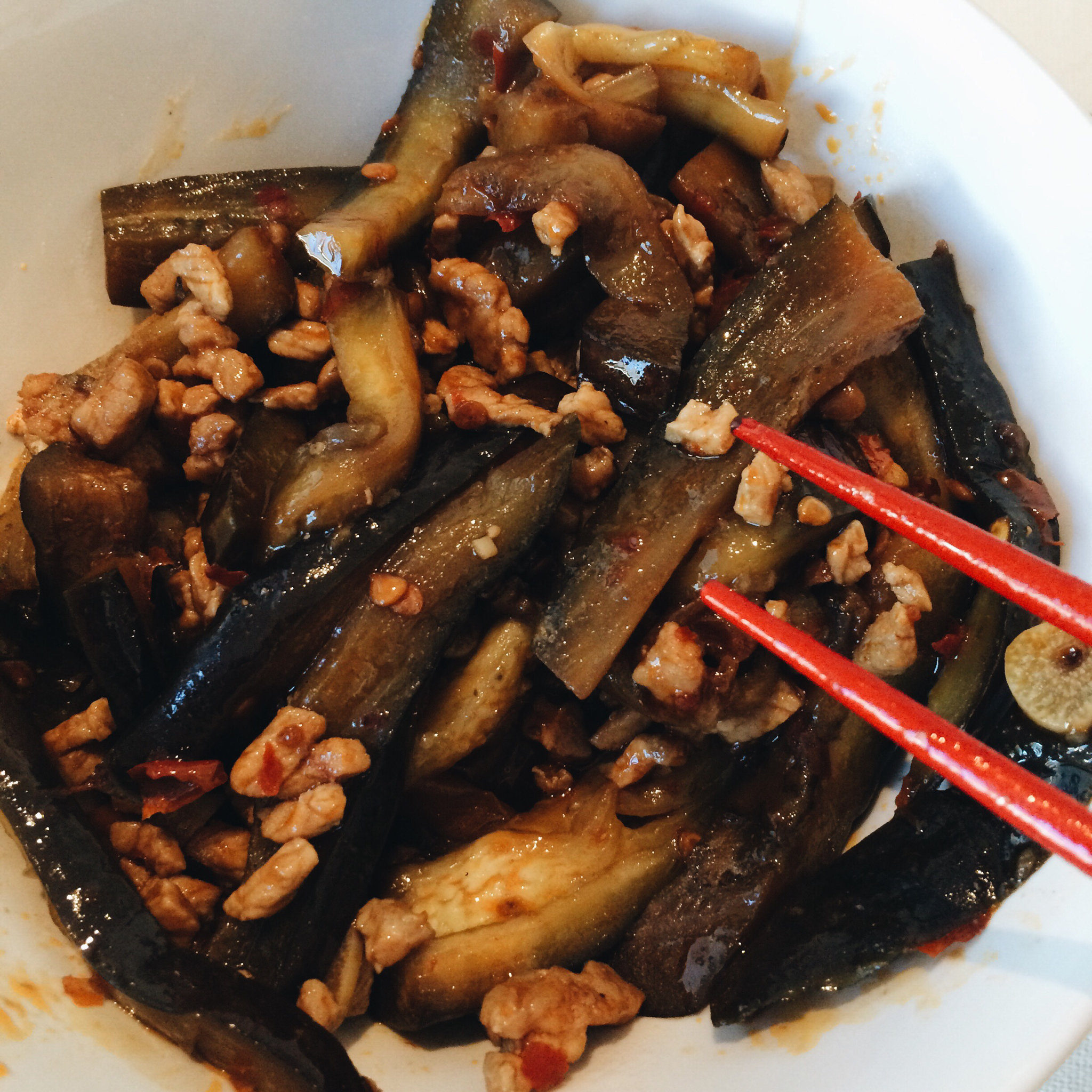 老丁的私房菜-油焖茄子
