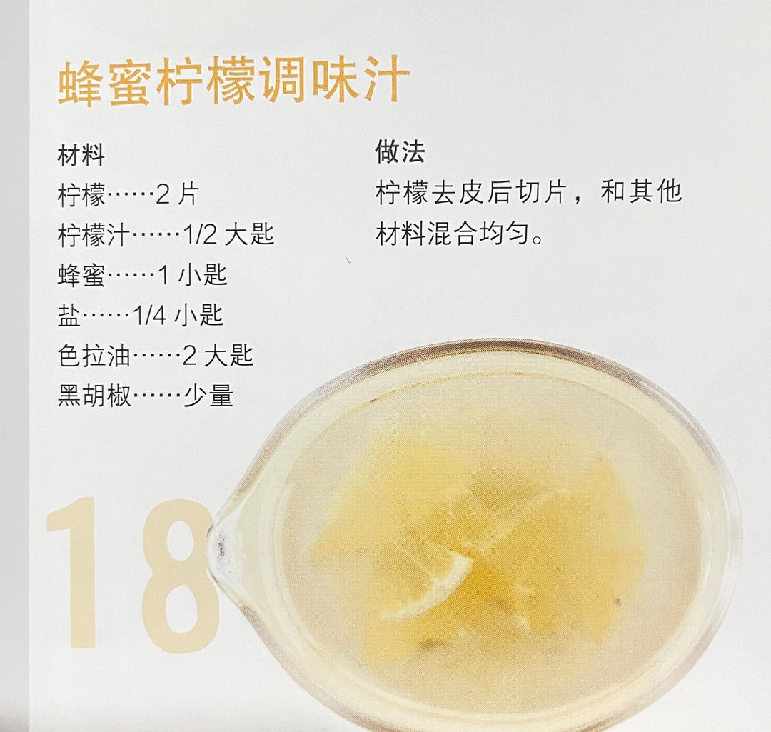 SAUCE_18蜂蜜柠檬调味汁的做法