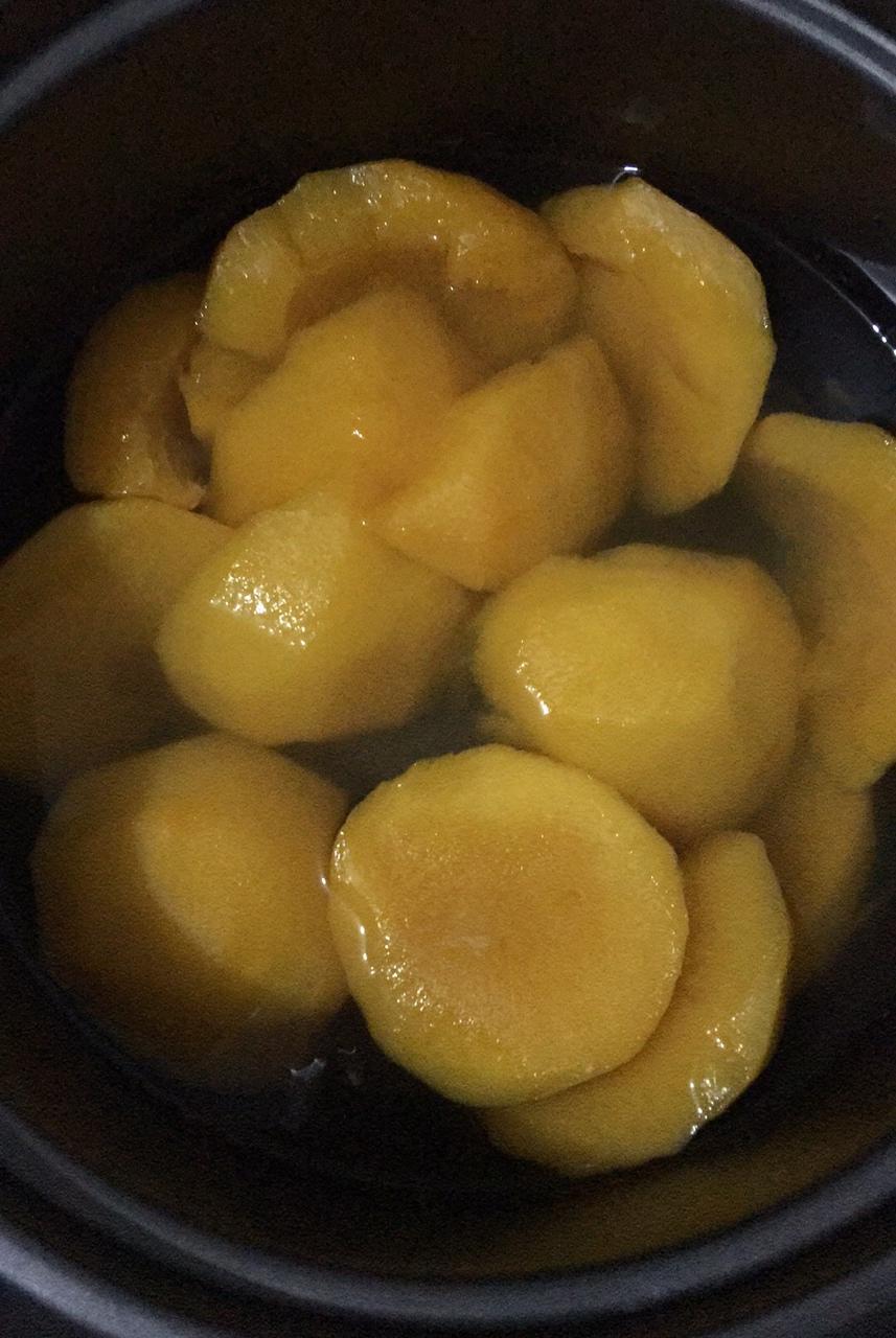 超简单的黄桃罐头