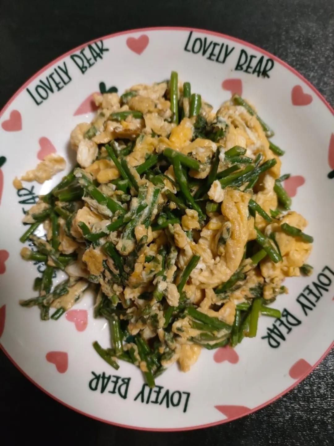 健康低卡家常菜—芦笋炒蛋