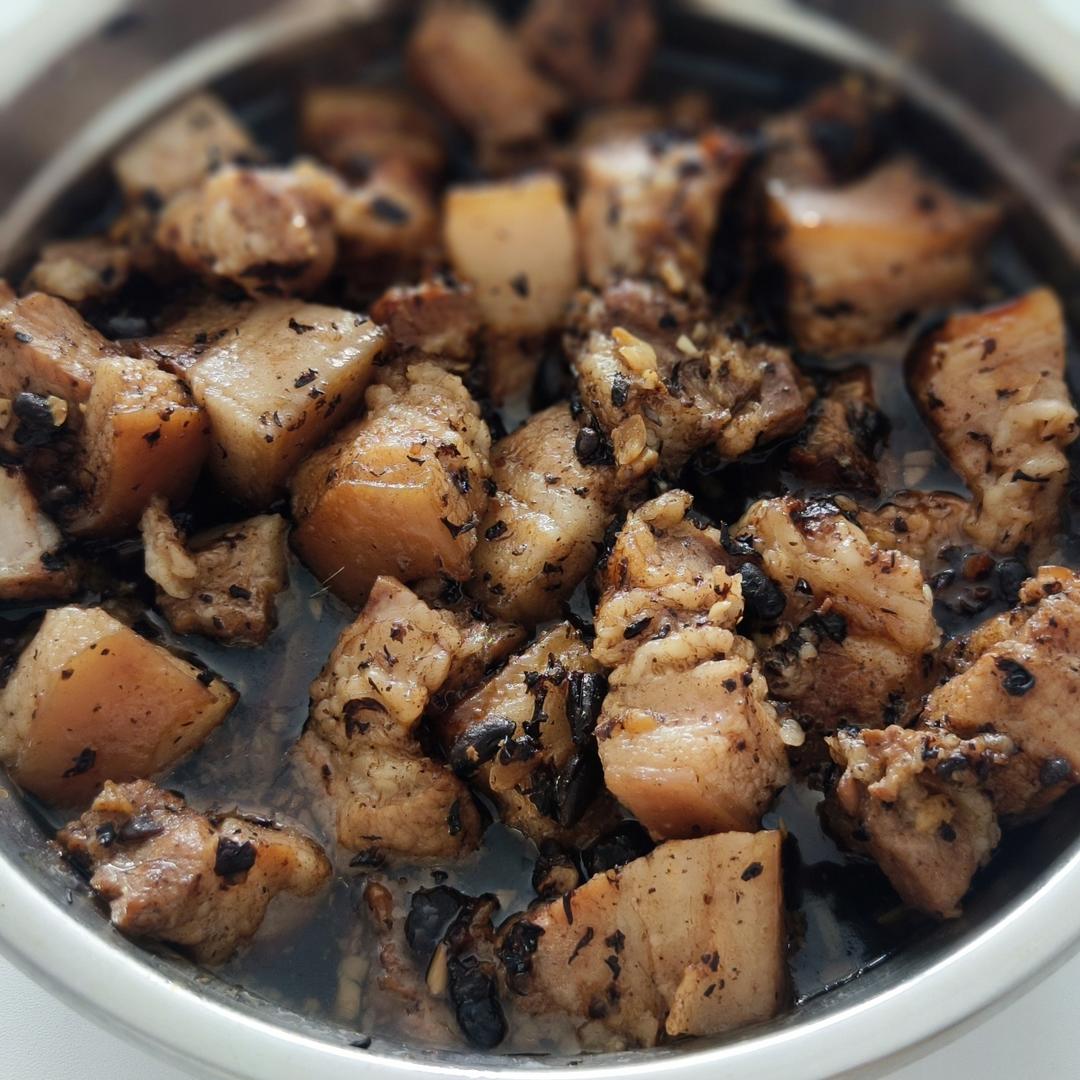 阳光豆豉蒸五花肉/好吃到爆