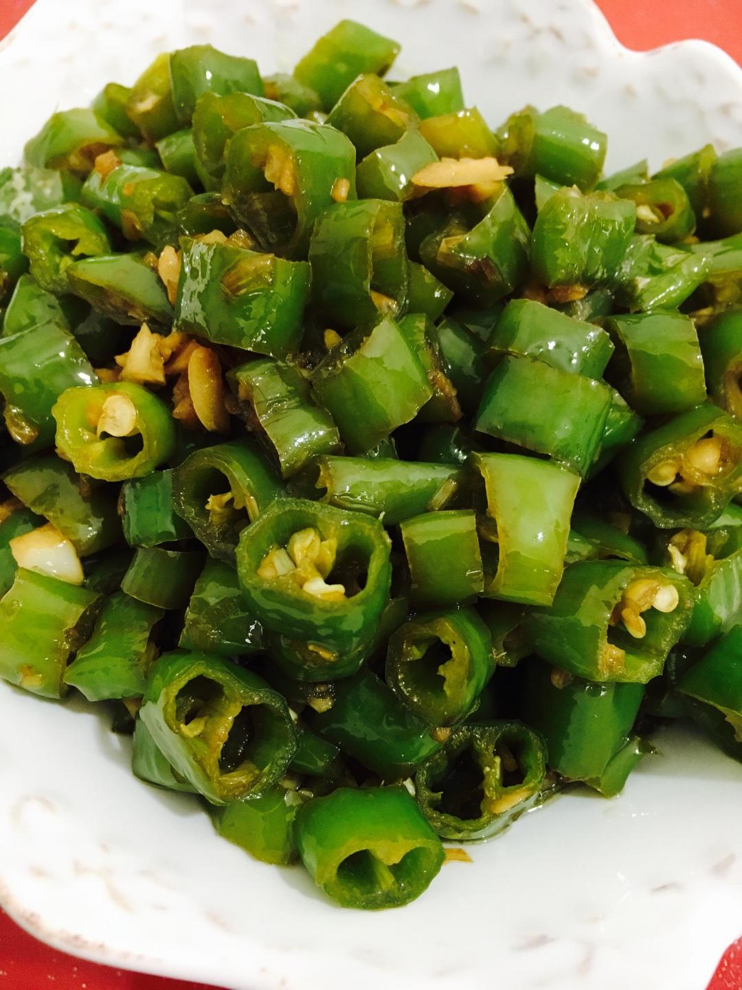 炒线辣椒的做法