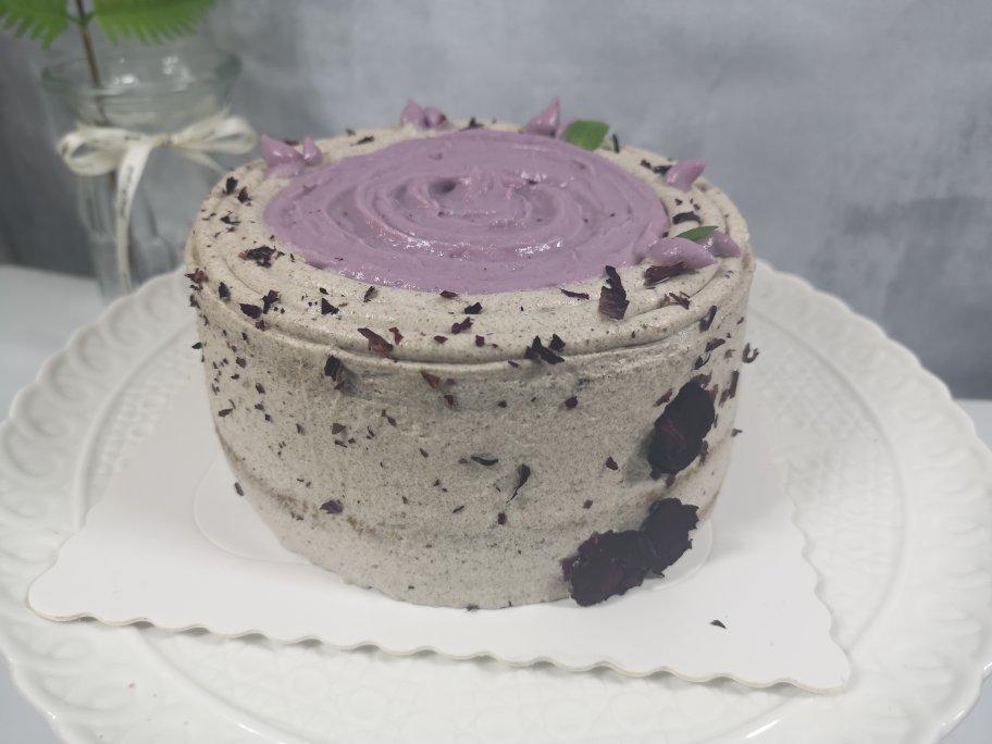 莫得名字唯有美食做的超好吃海盐奥利奥芋泥盒子蛋糕一口沦陷