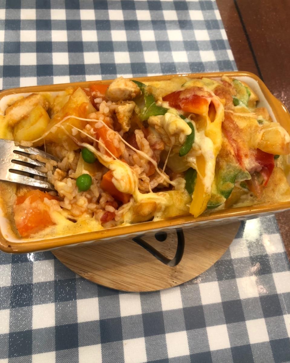 番茄鸡肉浓情焗饭【两人份】