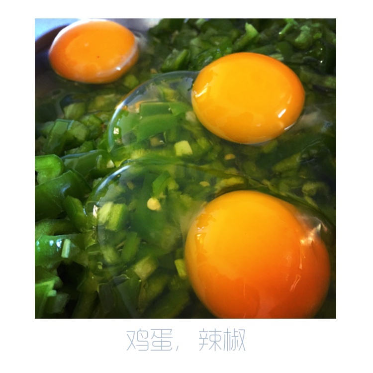 董太的私房菜--鸡蛋辣椒碎饼