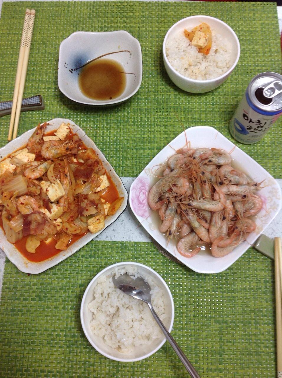 辣白菜炒虾