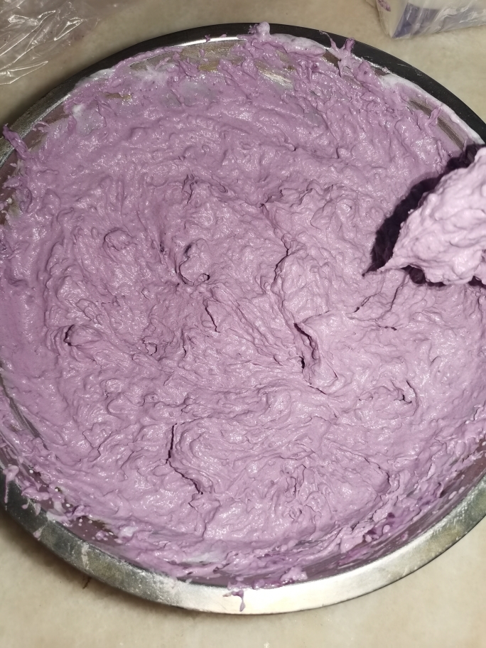 自创紫薯奶油千层蛋糕（6寸）的做法 步骤3