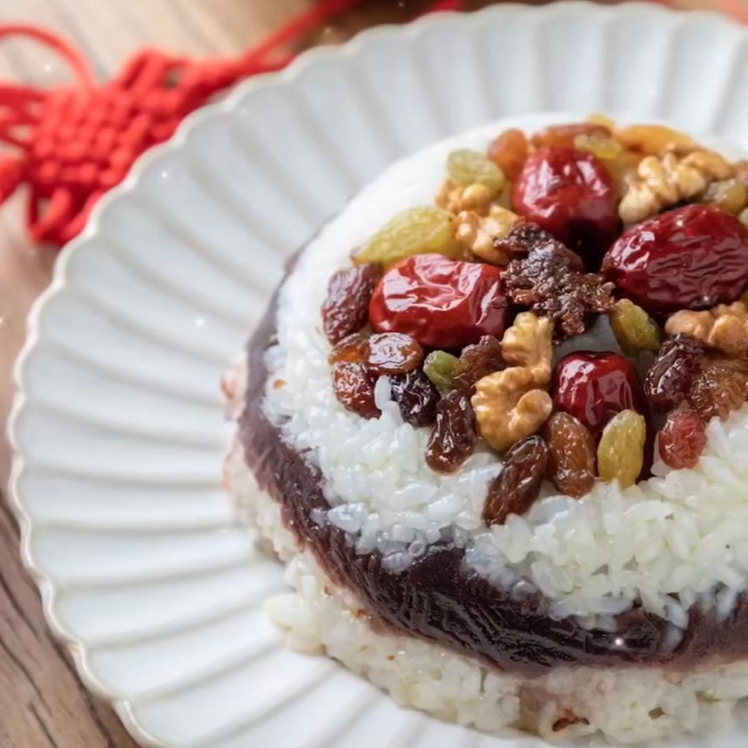 🧨年夜饭必备‼️软糯香甜八宝饭的做法