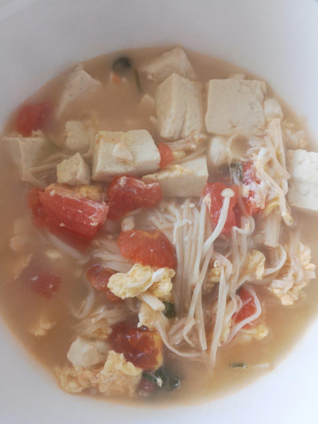 低卡高蛋白番茄豆腐汤