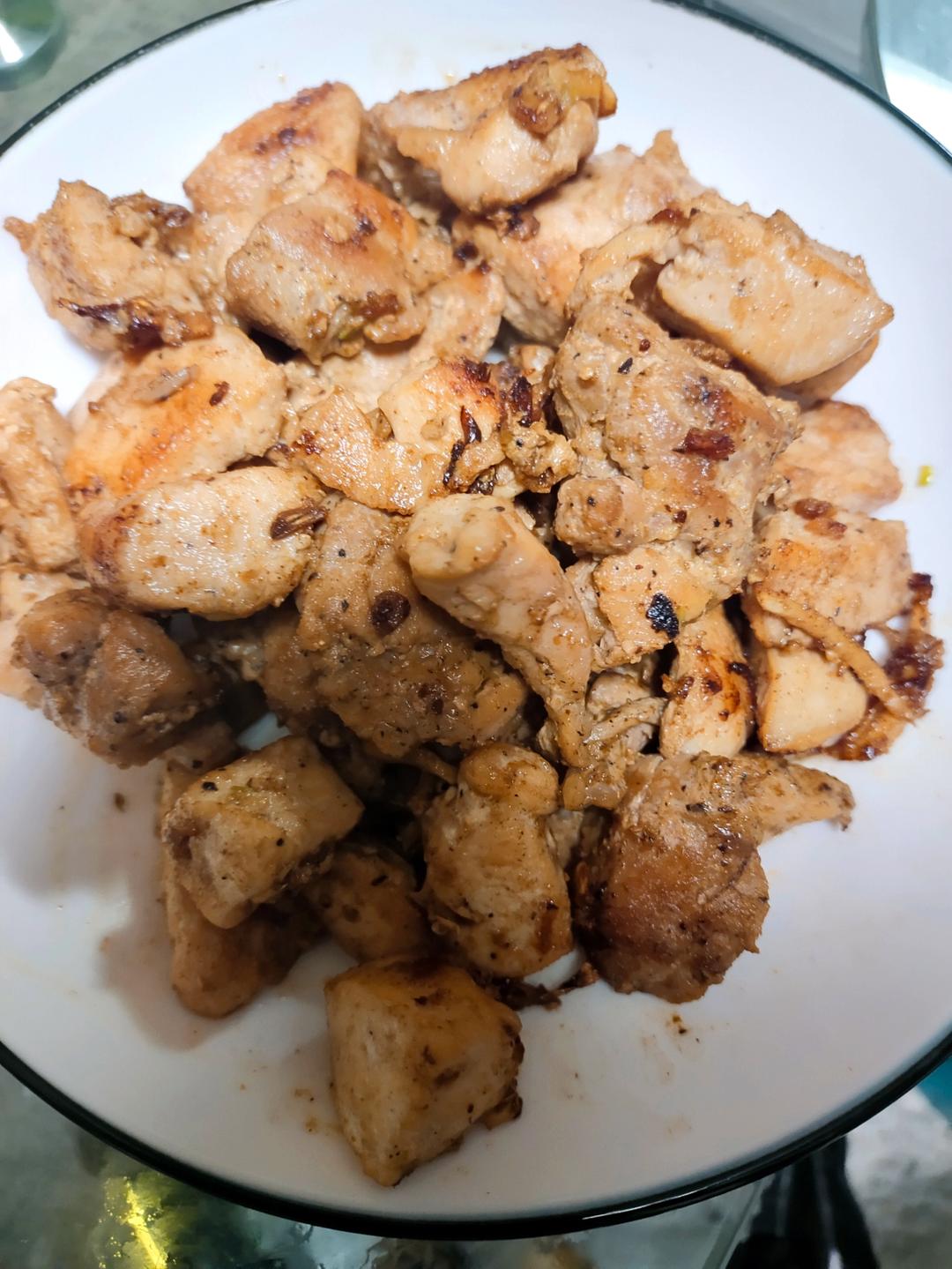 蒜香煎鸡腿肉