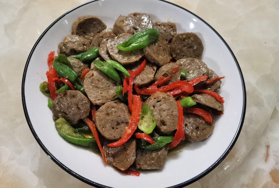 沙茶酱炒牛肉丸