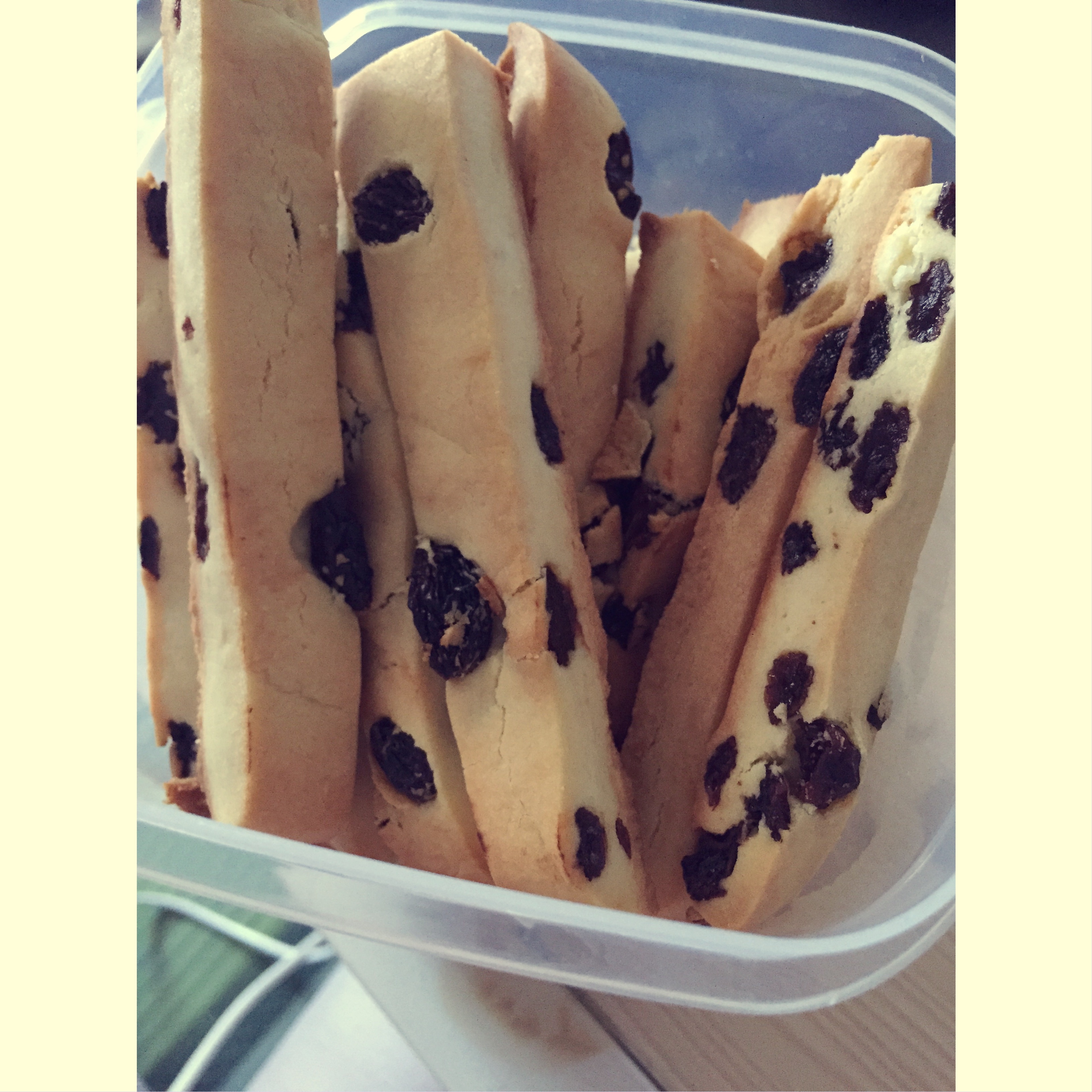 香酥提子条饼干