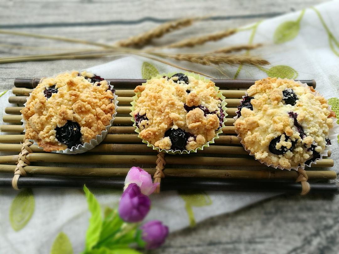 PH大师的金宝顶蓝莓麦芬（酥粒蓝莓马芬）