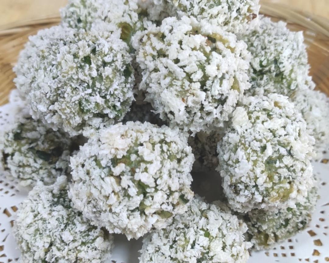 形似雪花外焦里嫩老少皆宜《雪花韭菜丸》的做法