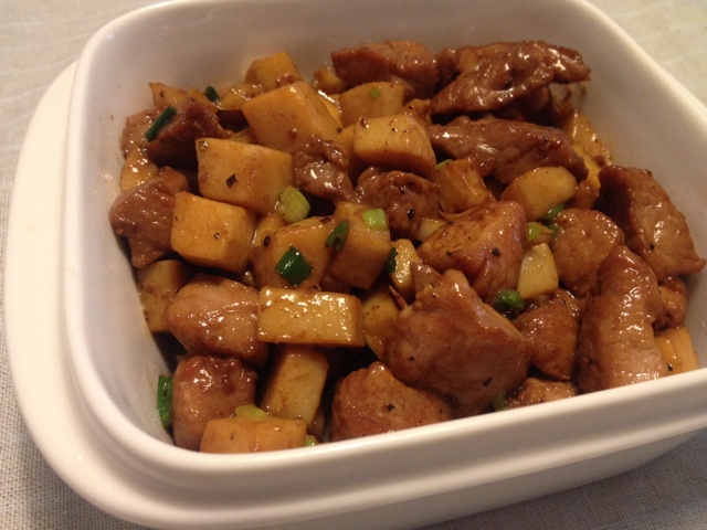 黑椒杏鲍菇牛肉粒