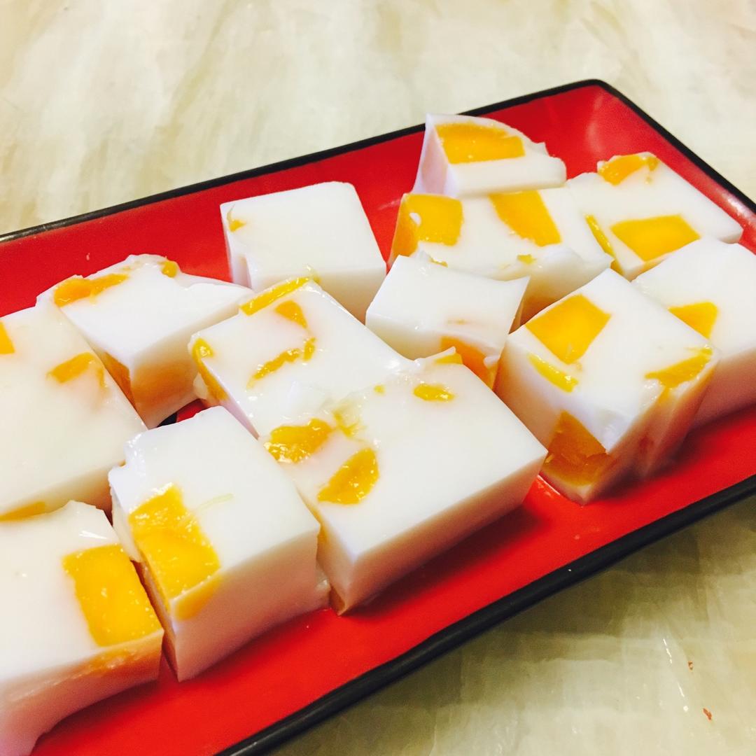 sugarxi0530做的粒粒芒果椰汁冻糕