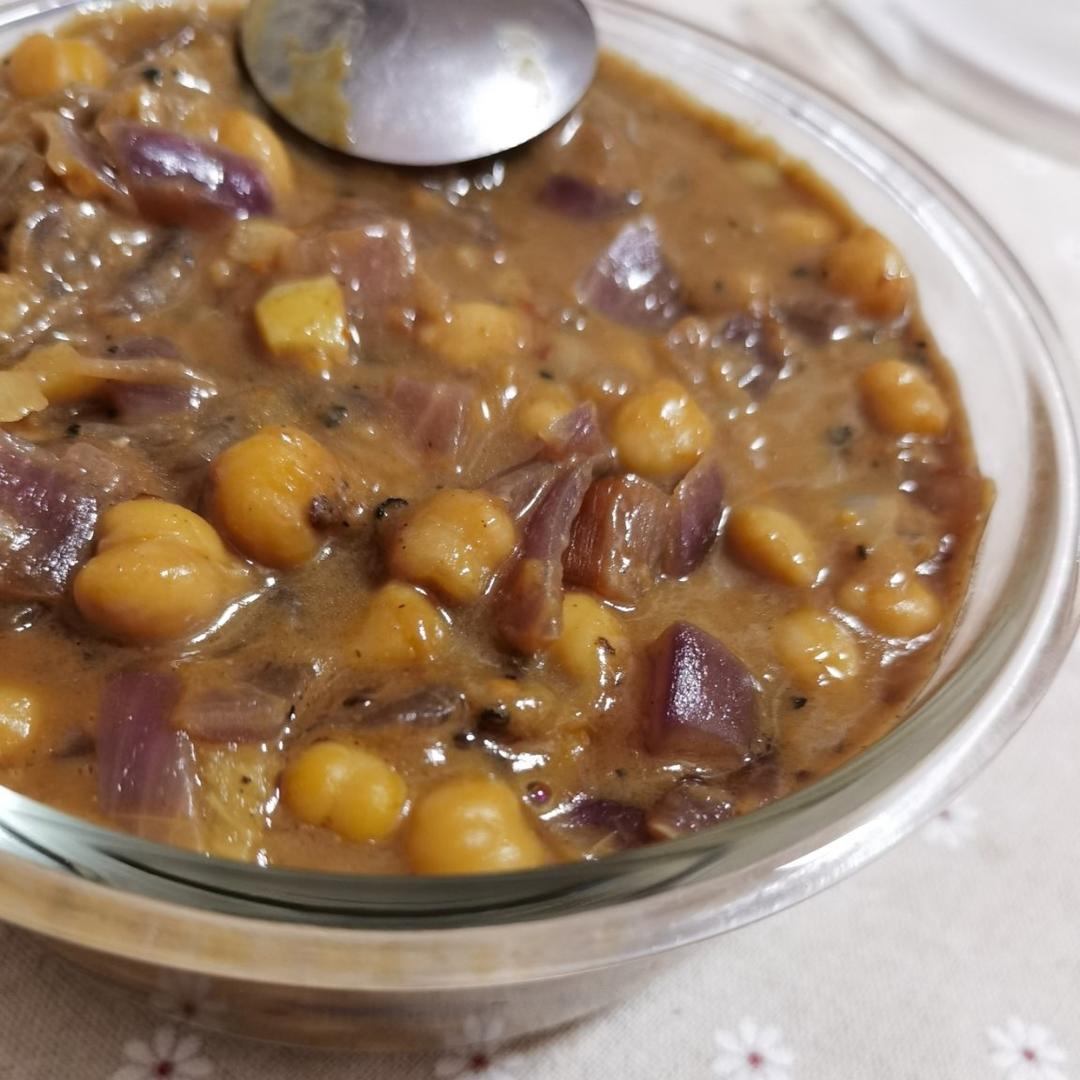 咖喱鹰嘴豆Curry Chickpea，汤汁都要舔干净的低卡素食者健康餐