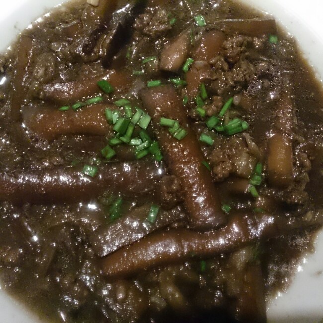 红烧肉末茄子