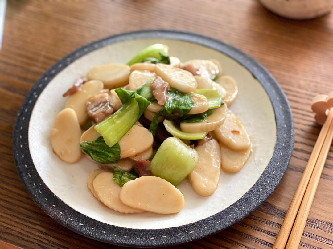 腊肉炒年糕