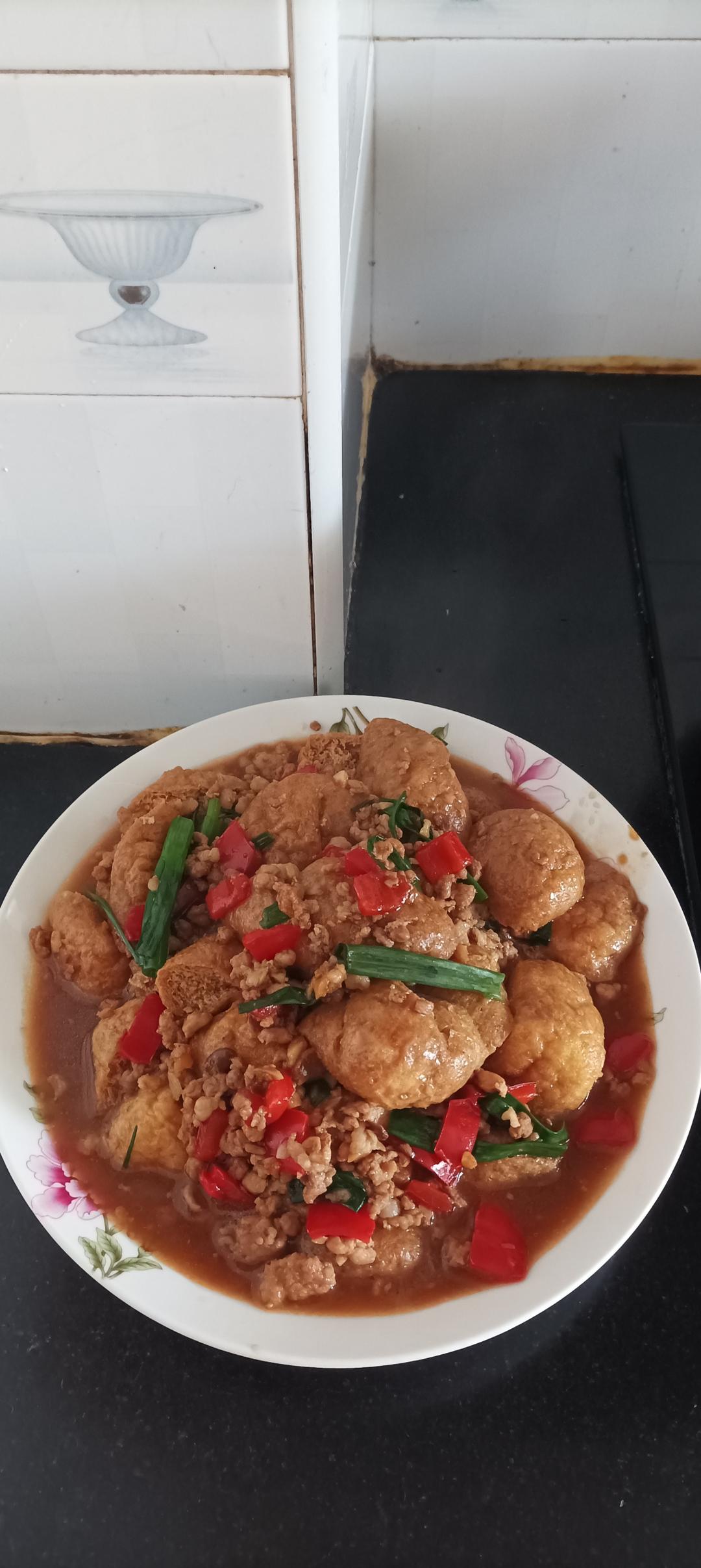 肉末炒豆泡（下饭菜）