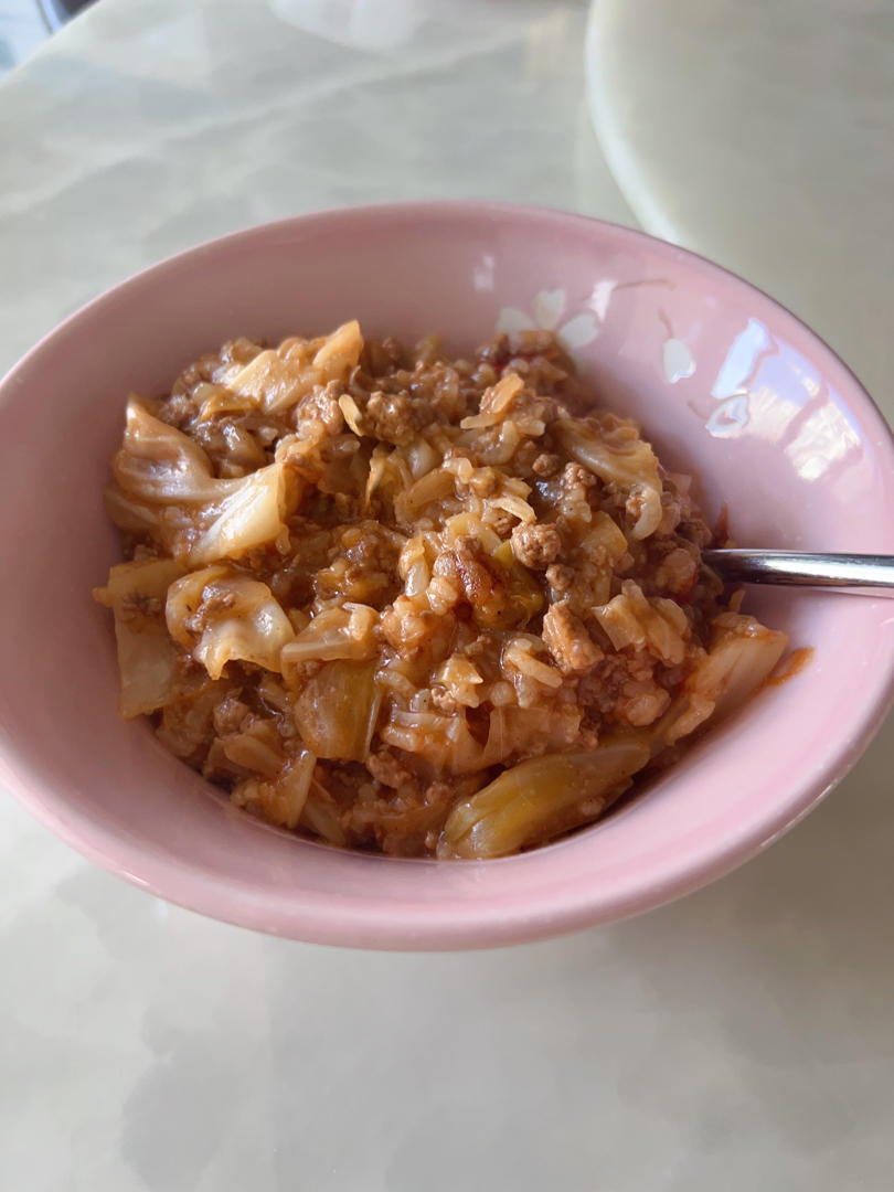 【健康三餐】番茄圆白菜肉酱闷饭
