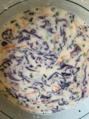 紫菜胡萝卜鸡蛋饼的做法 步骤2