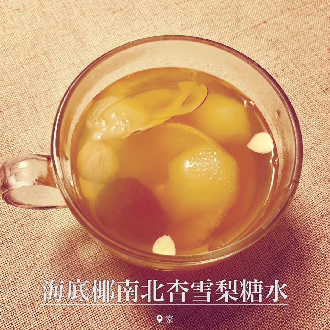 润肺止咳 润喉《海底椰南北杏雪梨糖水》