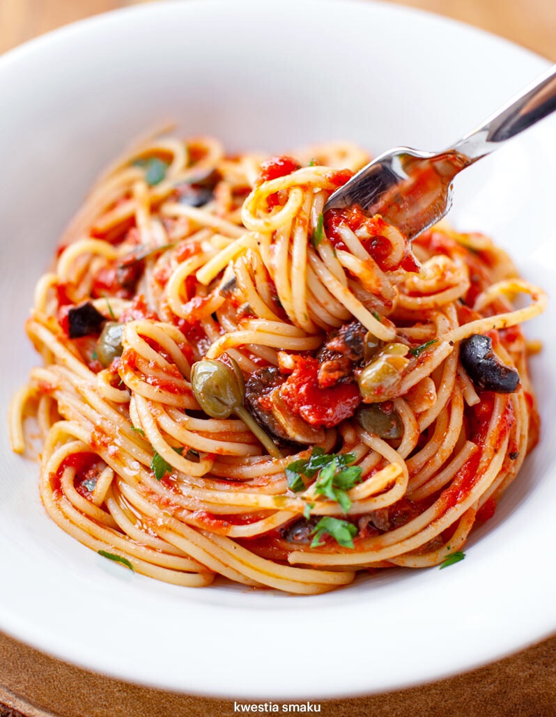 烟花女意面Spaghetti alla puttanesca的做法