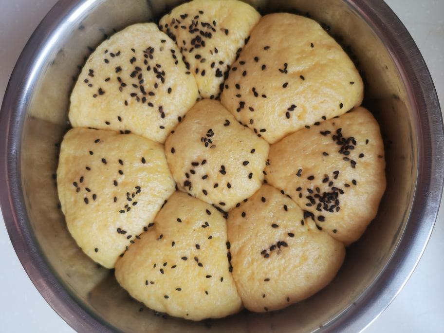 玉米面蒸面包的做法