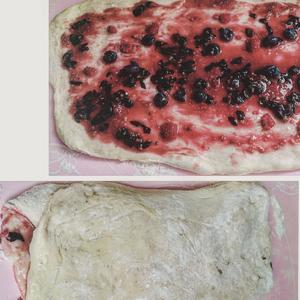 【my little nordic kitchen】天然酵种森林莓果面包卷的做法 步骤3