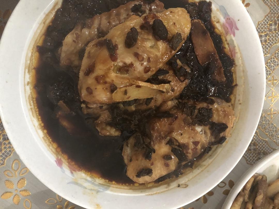 梅干菜蒸鸡翅