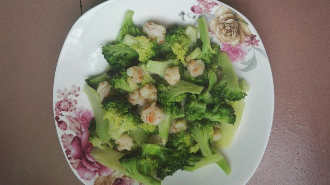 西兰花炒虾仁