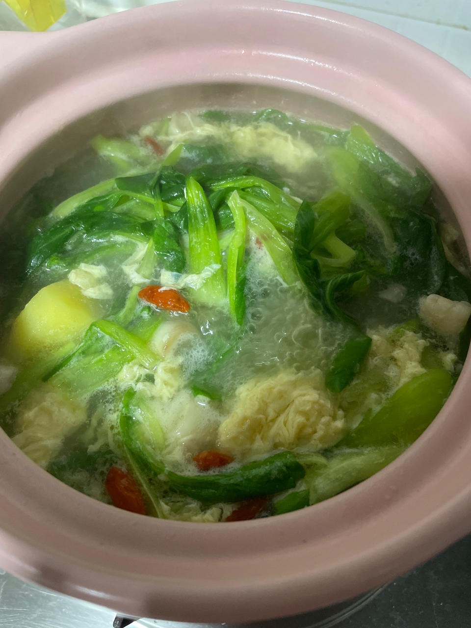 鸡毛菜土豆汤