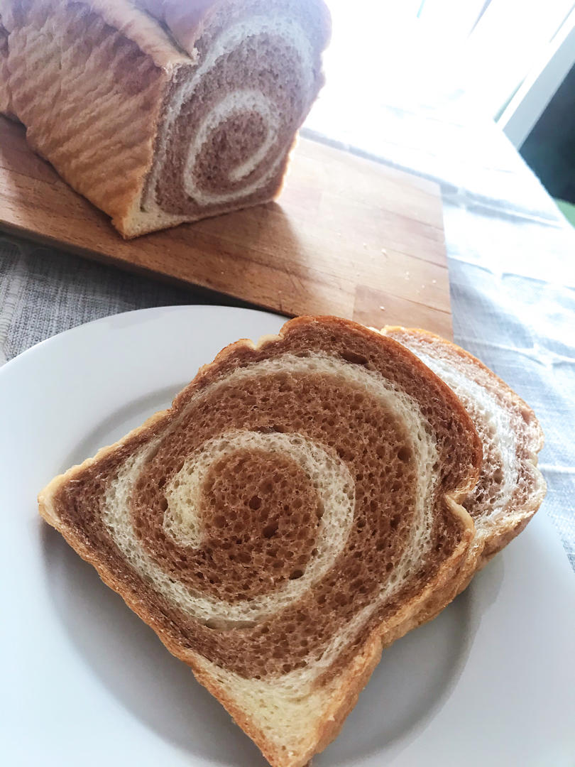 蝶豆花蔓越莓牛奶吐司