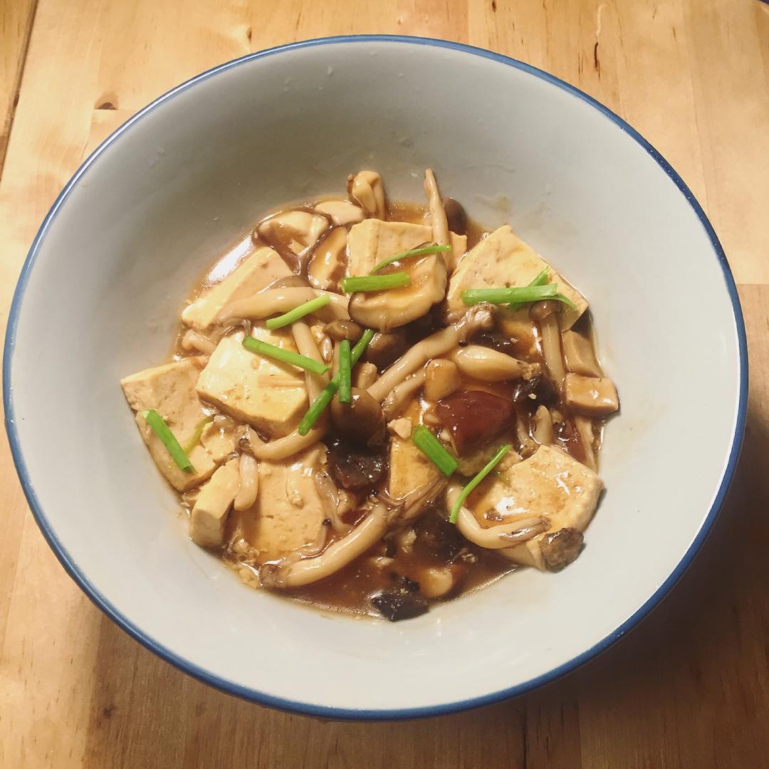 蘑菇烧豆腐