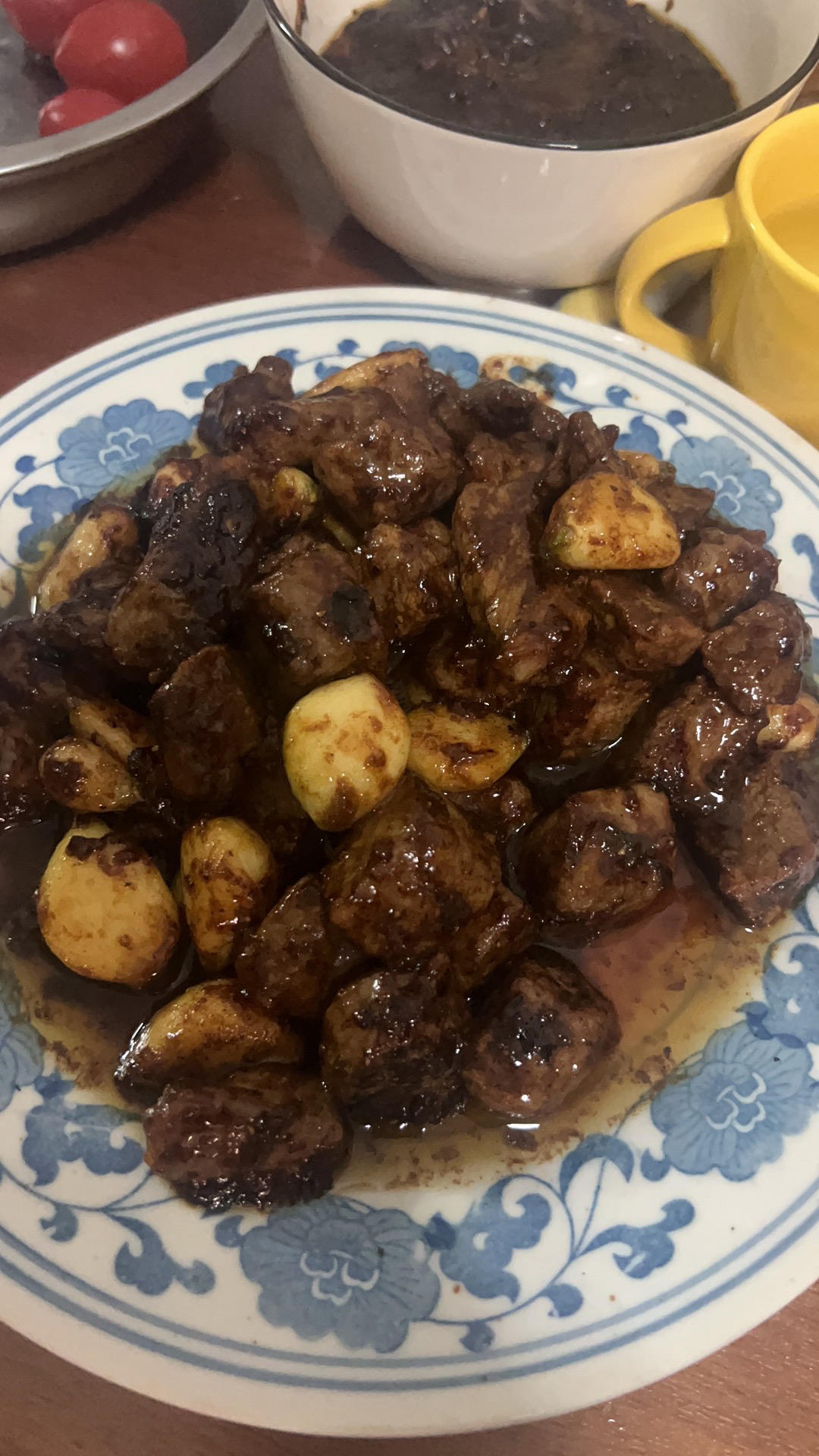 黑蒜子牛肉粒