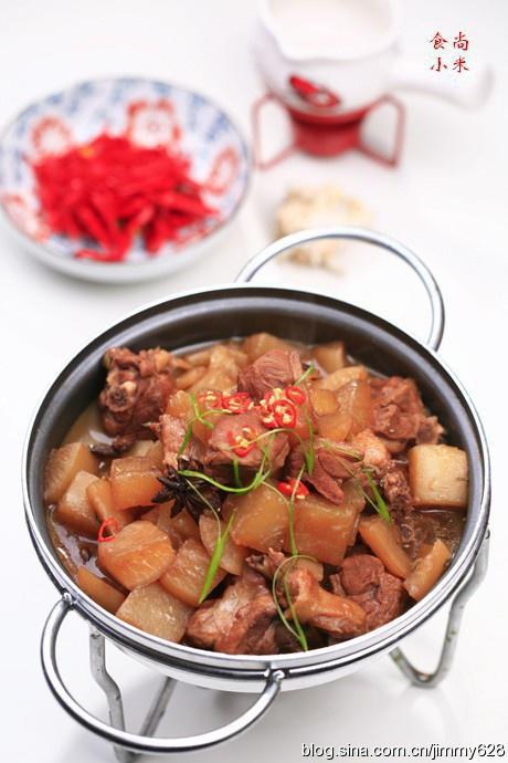 萝卜煲鸭块的做法