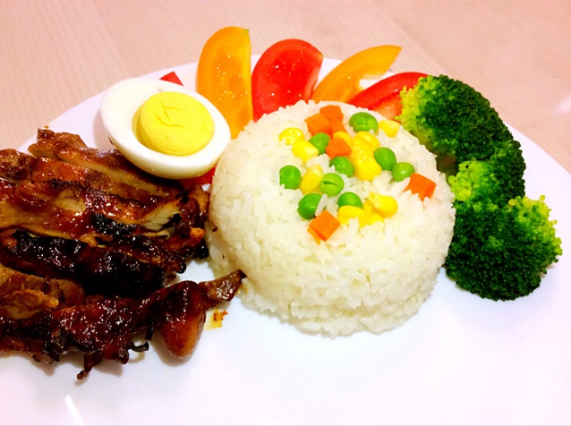照烧鸡腿饭