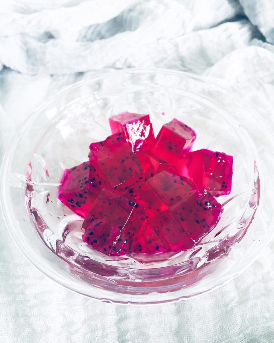 火龙果果冻（白凉粉版）