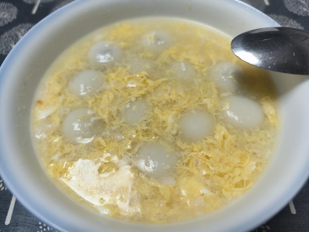 米酒蛋花小汤圆
