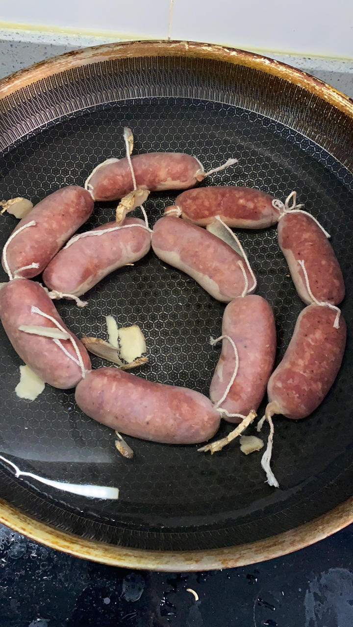 能量满满的猪肉脆皮肠(烤肠、灌肠、自制香肠)