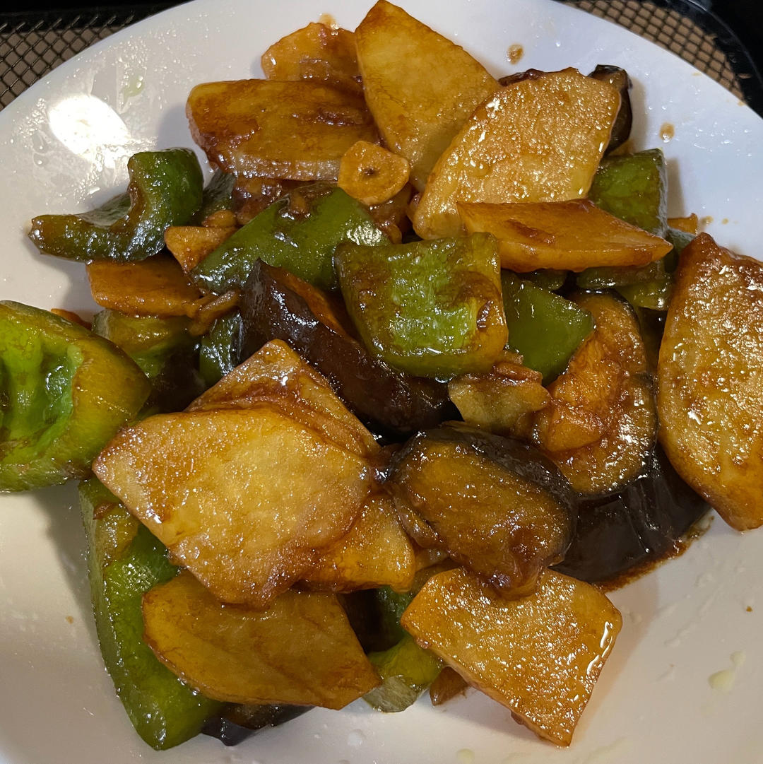 不油炸的少油地三鲜，好吃不油腻！家常版