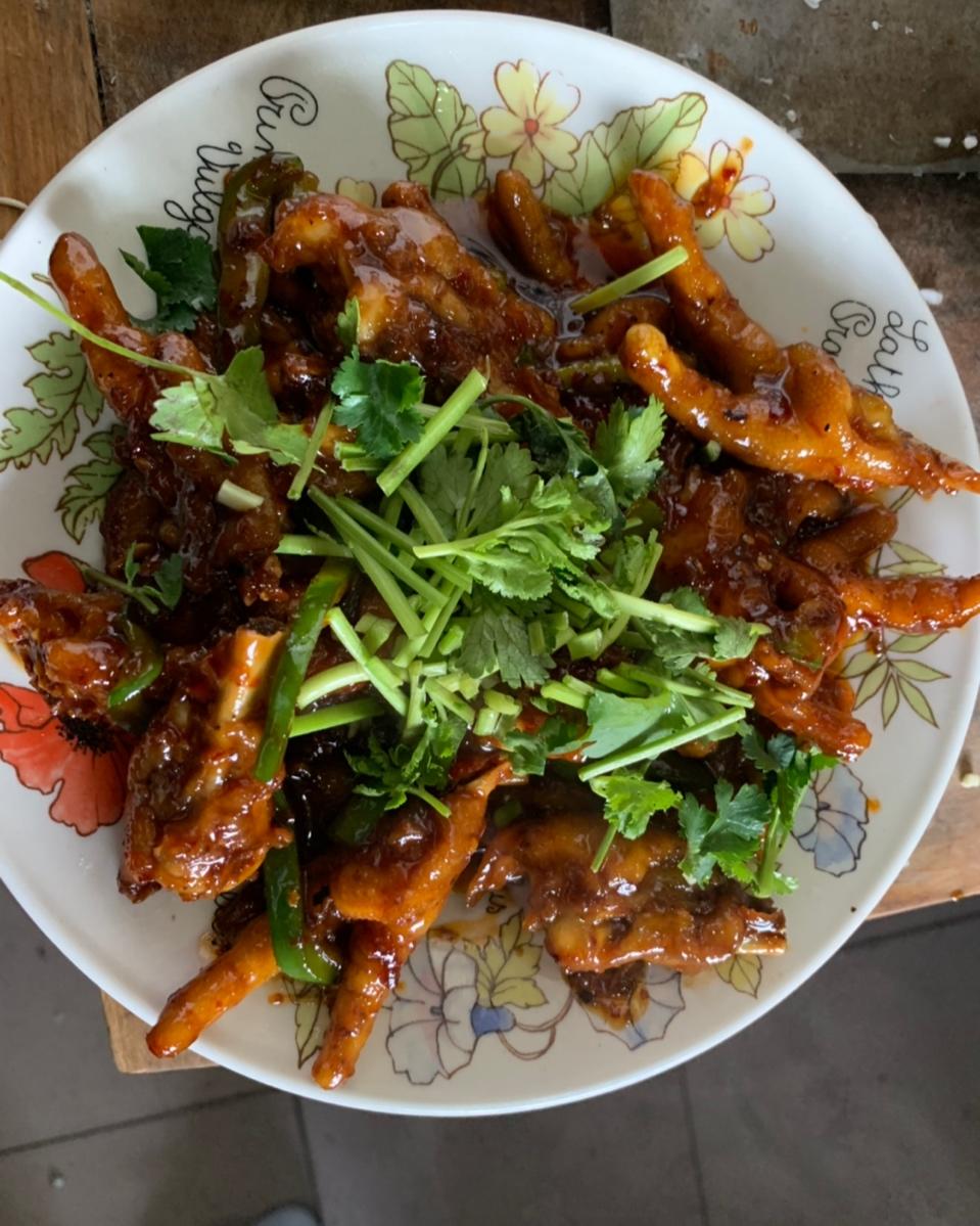 香辣烧鸡爪