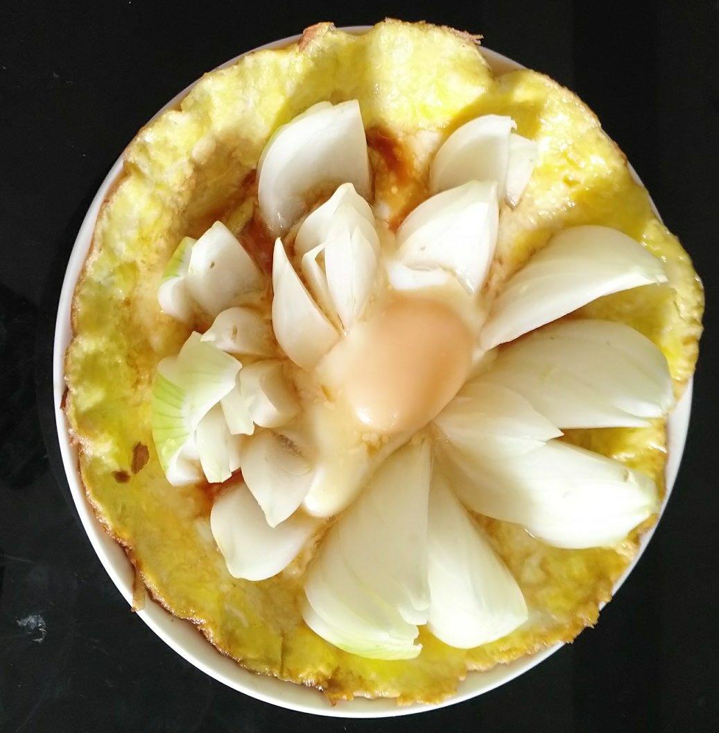 洋葱香菇鸡蛋饼