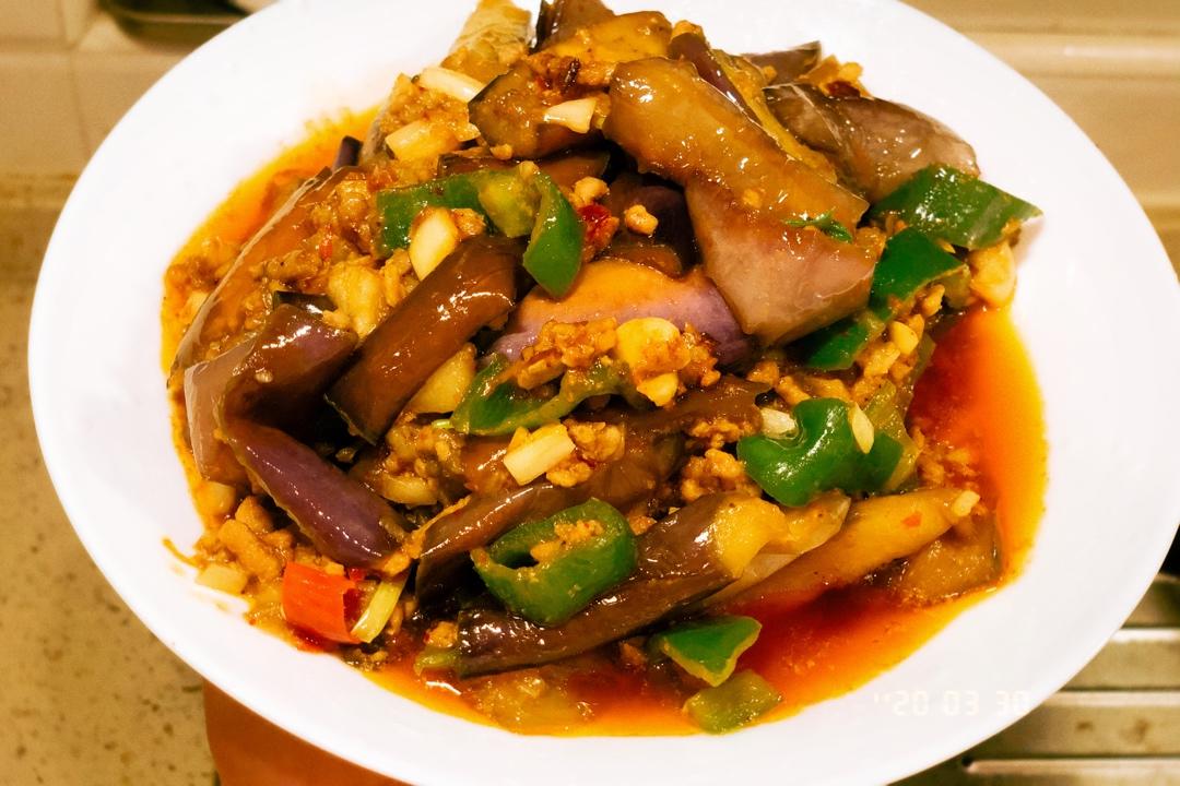 红烧肉沫茄子