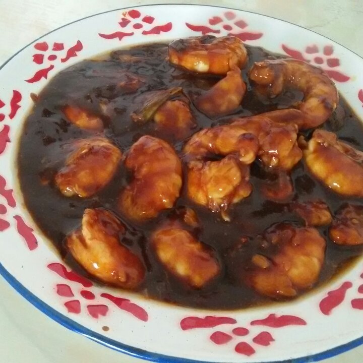 糖醋开背虾
