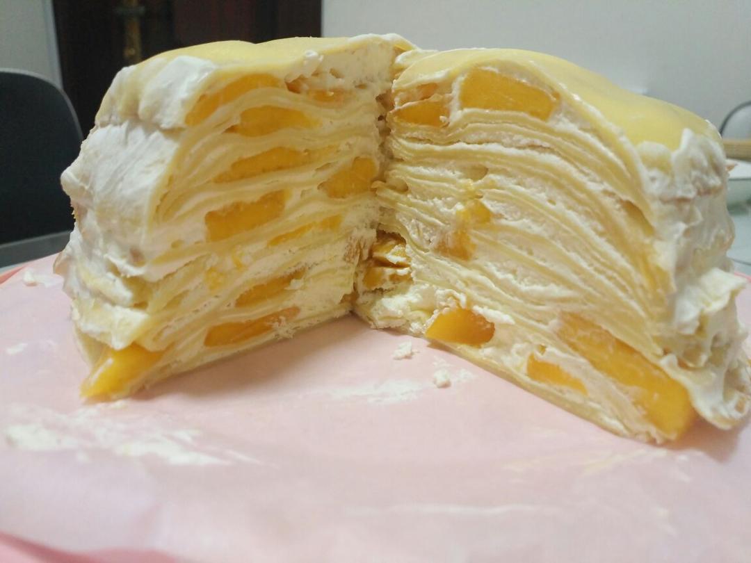 芒果千层蛋糕，100%成功告别煎皮无能