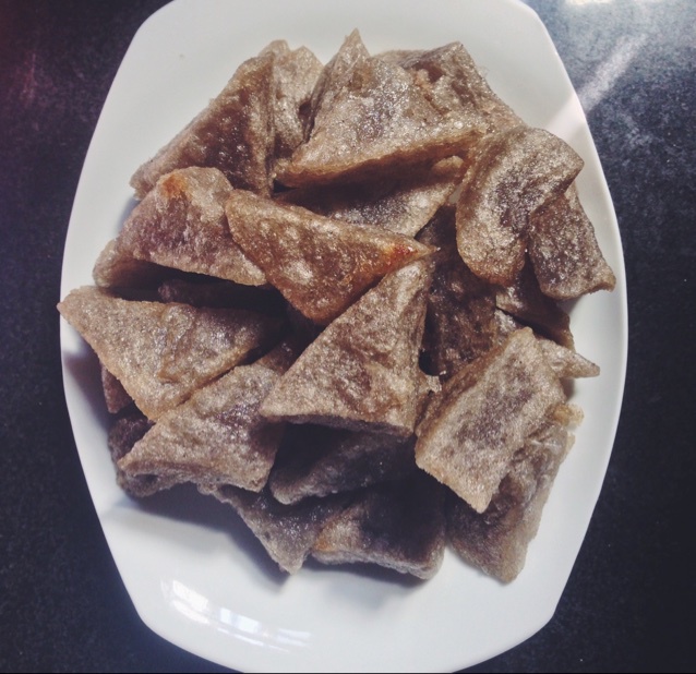 作品 李大七做的2015年10月13日 自己炸的薯粉豆干就是好吃实惠,这么