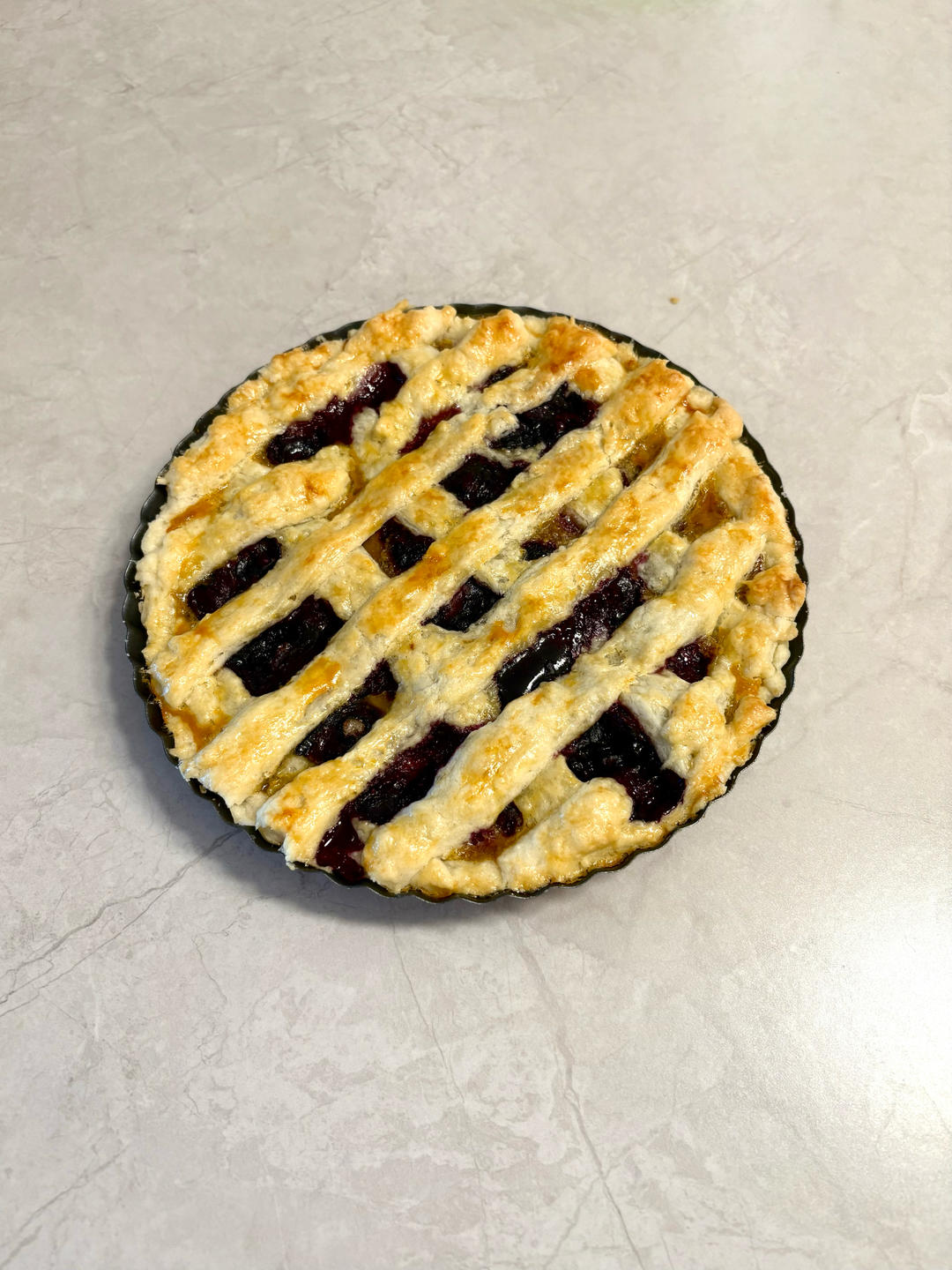 经典蓝莓派🫐Classic Blueberry pie