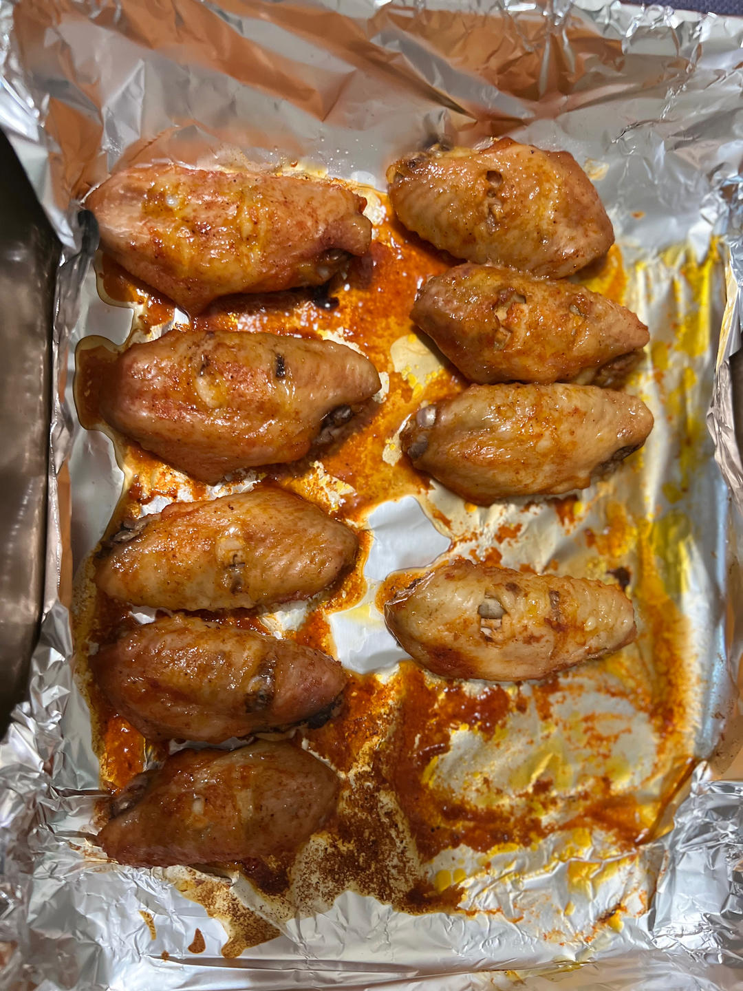 奥尔良烤鸡翅 还没摆盘就被抢光了